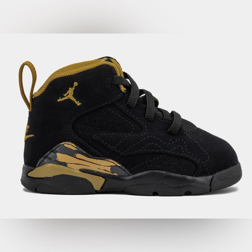 Jordan Kids' Black and Gold High-Top Sneakers